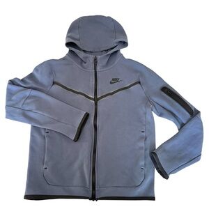 Nike Sportswear Tech Fleece | Big Kids' Large | Full-Zip Hoodie | Blue Gray |